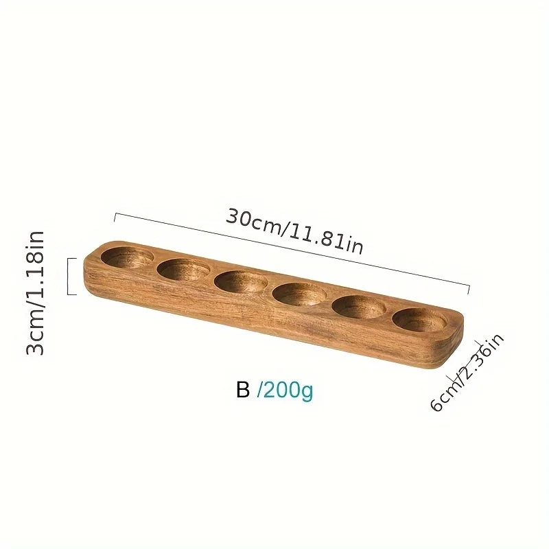 KEMORELA 1PCS Modern Wooden Egg Storage Box - Multi-Compartment Kitchen Organizer for Fresh Eggs Perfect for Home Cooking Baking
